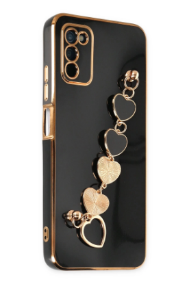 Newface Samsung Galaxy A03S Kılıf Esila Silikon - Siyah resmi