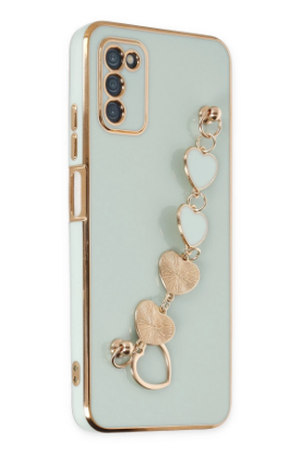 Newface Samsung Galaxy A03S Kılıf Esila Silikon - Su Yeşili resmi