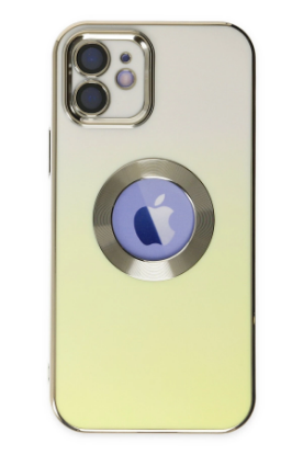 Newface iPhone 12 Kılıf Best Silikon - Sarı resmi