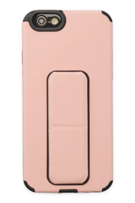 Newface iPhone 6 Kılıf Mega Standlı Silikon - Pudra resmi