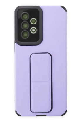 Newface Samsung Galaxy A33 5G Kılıf Mega Standlı Silikon - Lila resmi