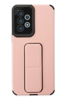 Newface Samsung Galaxy A33 5G Kılıf Mega Standlı Silikon - Pudra resmi