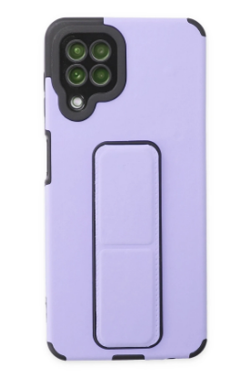 Newface Samsung Galaxy A22 Kılıf Mega Standlı Silikon - Lila resmi