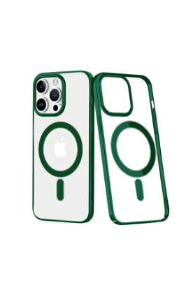 Newface iPhone 13 Pro Kılıf Element Magneticsafe Sert Kapak - Köknar Yeşili resmi