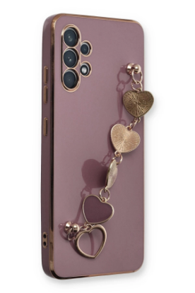 Newface Samsung Galaxy A32 Kılıf Esila Silikon - Mor resmi