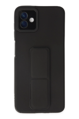 Newface Samsung Galaxy A04 Kılıf Mega Standlı Silikon - Siyah resmi