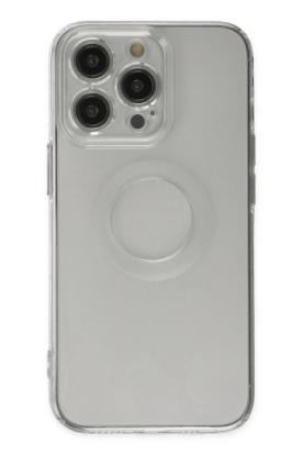 Newface iPhone 13 Pro Kılıf Santa Lens Silikon - Şeffaf resmi