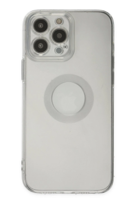Newface iPhone 13 Pro Max Kılıf Santa Lens Silikon - Şeffaf resmi