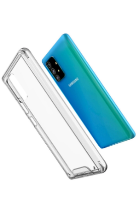 Newface Samsung Galaxy A91 / S10 Lite Kılıf Lüx Şeffaf Silikon resmi