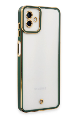 Newface Samsung Galaxy A04 Kılıf Liva Lens Silikon - Yeşil resmi