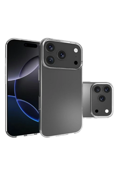 Newface Apple iPhone 17 Pro Lüx Şeffaf Silikon - Şeffaf resmi