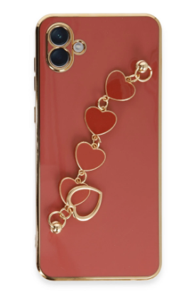 Newface Samsung Galaxy A04 Kılıf Esila Silikon - Kırmızı resmi