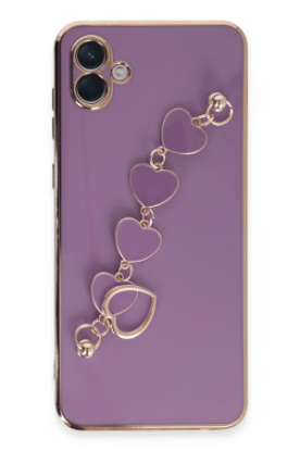 Newface Samsung Galaxy A04E Kılıf Esila Silikon - Mor resmi