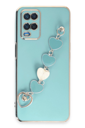 Newface Oppo A54 4G Kılıf Esila Silikon - Su Yeşili resmi