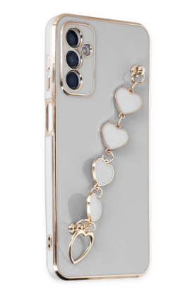 Newface Samsung Galaxy A14 4G Kılıf Esila Silikon - Beyaz resmi