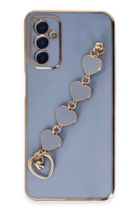 Newface Samsung Galaxy A14 4G Kılıf Esila Silikon - Gri resmi