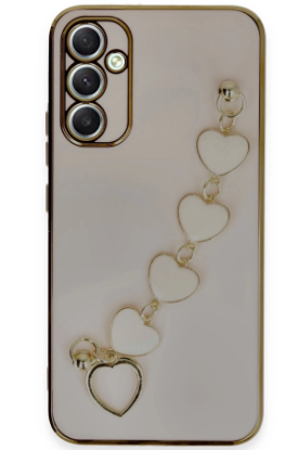 Newface Samsung Galaxy A34 5G Kılıf Esila Silikon - Pudra resmi