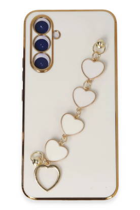 Newface Samsung Galaxy A54 5G Kılıf Esila Silikon - Beyaz resmi