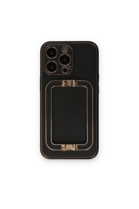 Newface iPhone 14 Pro Kılıf Coco Elit Kapak - Siyah resmi