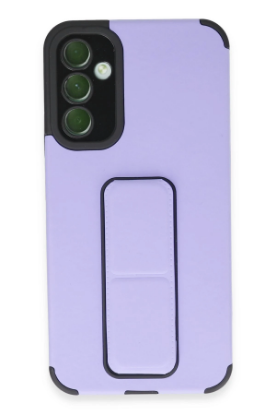 Newface Samsung Galaxy A54 5G Kılıf Mega Standlı Silikon - Lila resmi