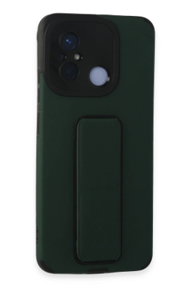 Newface Xiaomi Redmi 12C Kılıf Mega Standlı Silikon - Yeşil resmi