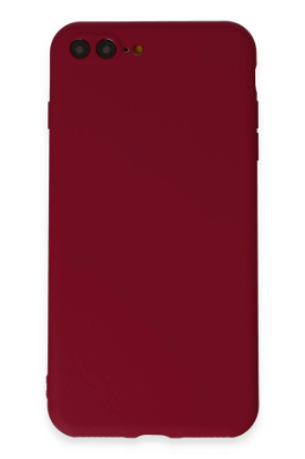 Newface iPhone 7 Plus Kılıf First Silikon - Bordo resmi