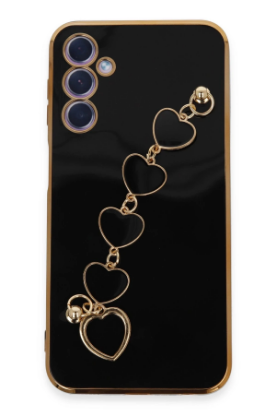 Newface Samsung Galaxy A24 4G Kılıf Esila Silikon - Siyah resmi