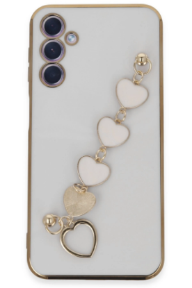 Newface Samsung Galaxy A24 4G Kılıf Esila Silikon - Beyaz resmi