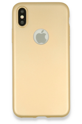 Newface iPhone X Kılıf First Silikon - Gold resmi
