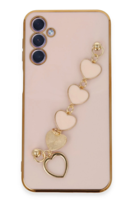 Newface Samsung Galaxy A24 4G Kılıf Esila Silikon - Pudra resmi