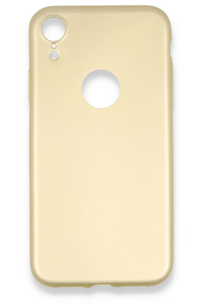 Newface iPhone XR Kılıf First Silikon - Gold resmi