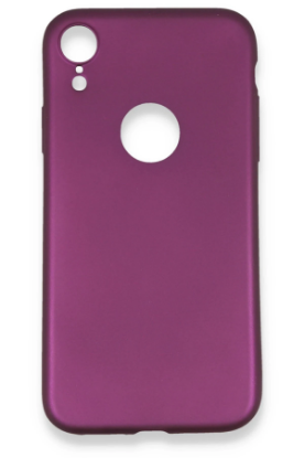 Newface iPhone XR Kılıf First Silikon - Mürdüm resmi