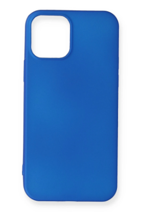 Newface iPhone 12 Mini Kılıf First Silikon - Mavi resmi