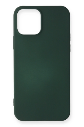 Newface iPhone 12 Mini Kılıf First Silikon - Koyu Yeşil resmi