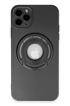 Newface iPhone 11 Pro Max Kılıf Lukka Magneticsafe Kapak - Siyah resmi