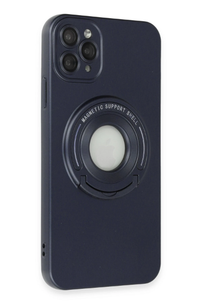 Newface iPhone 11 Pro Max Kılıf Lukka Magneticsafe Kapak - Lacivert resmi