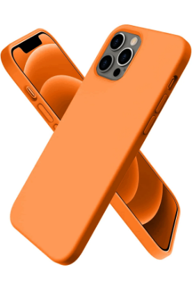 Newface iPhone 12 Pro Kılıf First Silikon - Turuncu resmi