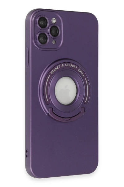 Newface iPhone 12 Pro Kılıf Lukka Magneticsafe Kapak - Derin Mor resmi