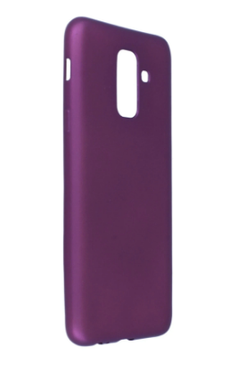 Newface Samsung Galaxy A6 Plus 2018 Kılıf First Silikon - Mürdüm resmi