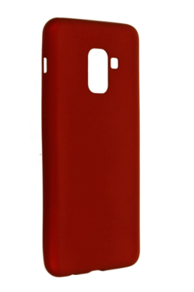 Newface Samsung Galaxy A8 2018 Kılıf First Silikon - Bordo resmi