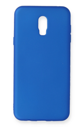 Newface Samsung Galaxy C8 Kılıf First Silikon - Mavi resmi