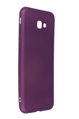 Newface Samsung Galaxy J4 Plus Kılıf First Silikon - Mürdüm resmi