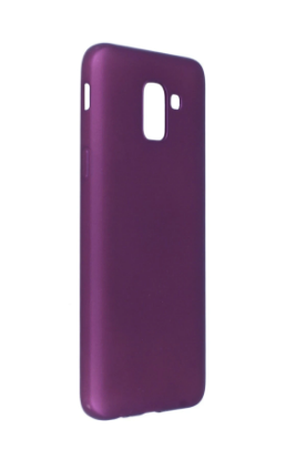 Newface Samsung Galaxy J6 Kılıf First Silikon - Mürdüm resmi