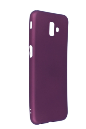 Newface Samsung Galaxy J6 Plus Kılıf First Silikon - Mürdüm resmi