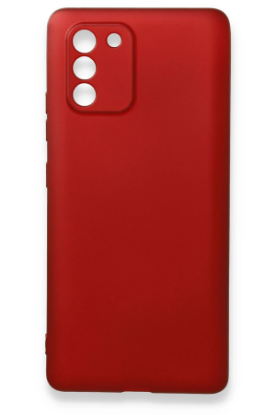 Newface Samsung Galaxy A91 / S10 Lite Kılıf First Silikon - Bordo resmi