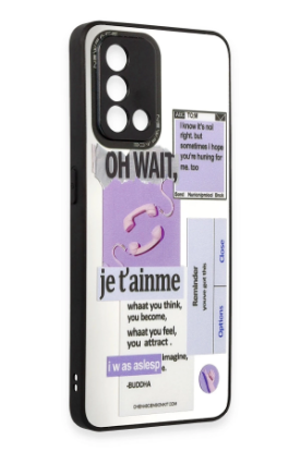 Newface Oppo A74 4G Kılıf Mirror Desenli Kapak - Mirror - 4 resmi