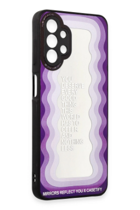 Newface Samsung Galaxy A13 4G Kılıf Mirror Desenli Kapak - Mirror - 5 resmi