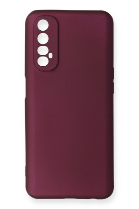 Newface Realme 7 Kılıf First Silikon - Mürdüm resmi