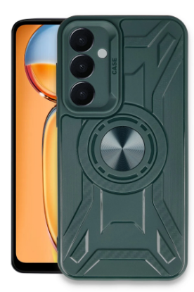 Newface Samsung Galaxy A55 5G Kılıf Lincoln Silikon - Koyu Yeşil resmi