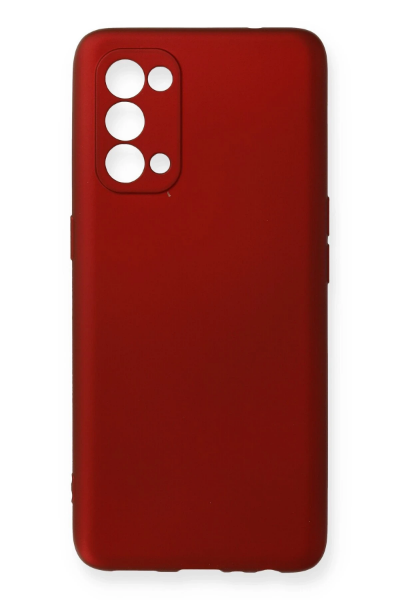 Newface Oppo Reno 5 Kılıf First Silikon - Bordo resmi